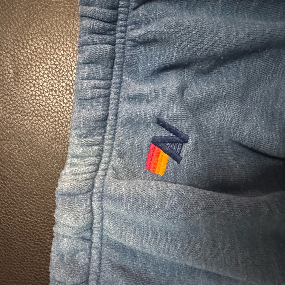 Aviator Nation Blue 5 Stripe Sweatshirt + Sweatpants XS/S - Picture 10 of 12